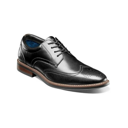 Men s Nunn Bush Centro Flex Wingtip Oxford Party Shoes Black 84983-001