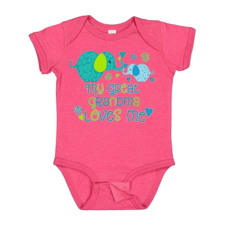 Inktastic My Great Grandma Loves Me- Cute Elephants Gift Baby Boy or Baby Girl Bodysuit
Inktastic My Great Grandma Loves Me- Cute Elephants Gift Baby Boy or Baby Girl Bodysuit