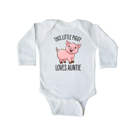 Inktastic This Little Piggy Loves Auntie- cute Gift Baby Boy or Baby Girl Long Sleeve Bodysuit
Inktastic This Little Piggy Loves Auntie- cute Gift Baby Boy or Baby Girl Long Sleeve Bodysuit