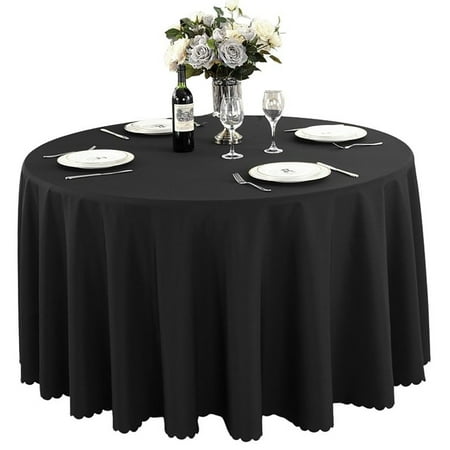 Round Tablecloth washable Polyester Thicken Circle Table Protector table Cover For Wedding Party Ceremony Banquet Hotel-Black-140cm
Round Tablecloth washable Polyester Thicken Circle Table Protector table Cover For Wedding Party Ceremony Banquet Hotel-Black-140cm
