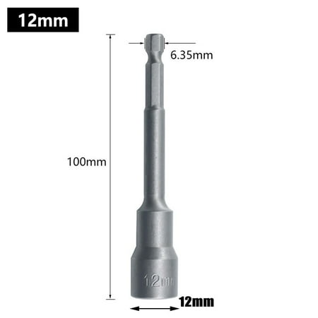 BAMILL 100mm Long 6mm-19mm Hexagon Nut Driver Drill Bit Socket Wrench Extension Sleeve
BAMILL 100mm Long 6mm-19mm Hexagon Nut Driver Drill Bit Socket Wrench Extension Sleeve