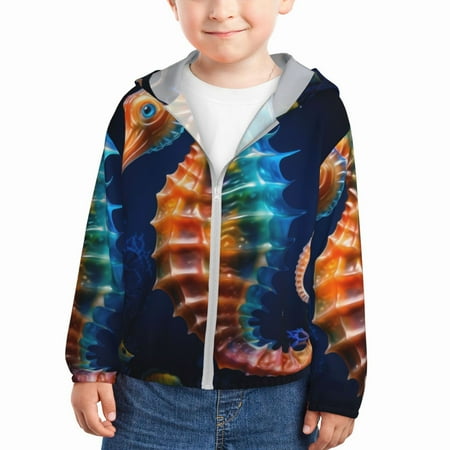 Ocsxa Yellow Fish Seahorse Print Kids Active Zipper Sun Protection Jacket Boys Girls Hooded Cooling Shirt-18 Months
Ocsxa Yellow Fish Seahorse Print Kids Active Zipper Sun Protection Jacket Boys Girls Hooded Cooling Shirt-18 Months
