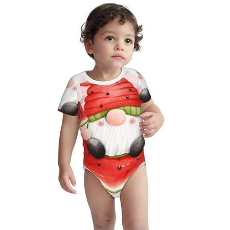 Kdxio Watermelon Gnome Pattern Unisex Baby Cotton Short Sleeve Bodysuits-6 Months
Kdxio Watermelon Gnome Pattern Unisex Baby Cotton Short Sleeve Bodysuits-6 Months