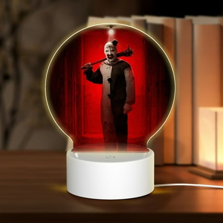 Terrifier 2 Movie Poster Round Acrylic Night Light USB Cable LED Lamp Base with Touch Control Adjustable 3 Light Modes Nightlight Decorative
Terrifier 2 Movie Poster Round Acrylic Night Light USB Cable LED Lamp Base with Touch Control Adjustable 3 Light Modes Nightlight Decorative