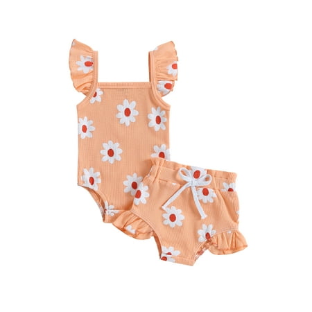 Baby Girl Summer Clothes Baby Girl Outfit Flower Print T Shirt Top Elastic Waist Short Infant Newborn Clothing Set
Baby Girl Summer Clothes Baby Girl Outfit Flower Print T Shirt Top Elastic Waist Short Infant Newborn Clothing Set