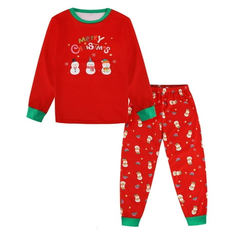 Matching Family Pajamas Sets Red Christmas PJ s Letter and Snowmen Printed Tops and Pants Sleepwear for Family
Matching Family Pajamas Sets Red Christmas PJ s Letter and Snowmen Printed Tops and Pants Sleepwear for Family