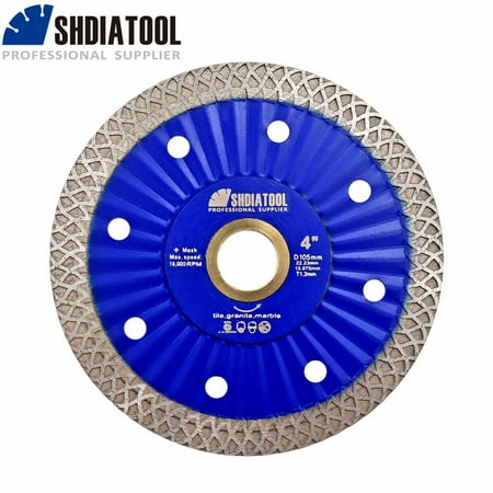 SHDIATOOL Diamond Blades Superthin Turbo 1pc 105-180mm Marble Tile Granite Quartz Angle Grinder Hot Pressed Mesh Cutting Disc
SHDIATOOL Diamond Blades Superthin Turbo 1pc 105-180mm Marble Tile Granite Quartz Angle Grinder Hot Pressed Mesh Cutting Disc