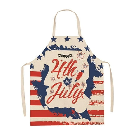 American Independence Day Cotton Linen Apron Home Party Sleeveless Coverall Kitchen Cooking Apron Adjustable Baking Apron (1pc) Cotton Linen
American Independence Day Cotton Linen Apron Home Party Sleeveless Coverall Kitchen Cooking Apron Adjustable Baking Apron (1pc) Cotton Linen