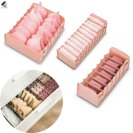 Sixtyshades Foldable Underwear Drawer Organizer Socks Organizer Underwear Storage Boxes Collapsible Cabinet Closet Organizers for Socks Bras Ties (Pink)
Sixtyshades Foldable Underwear Drawer Organizer Socks Organizer Underwear Storage Boxes Collapsible Cabinet Closet Organizers for Socks Bras Ties (Pink)