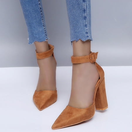 Toe High Block Buckle Sandals Solid Pointed Fashion Heels Color Women s Heel Women s Sandals Note Please Buy One Or Two Sizes Larger
Toe High Block Buckle Sandals Solid Pointed Fashion Heels Color Women s Heel Women s Sandals Note Please Buy One Or Two Sizes Larger