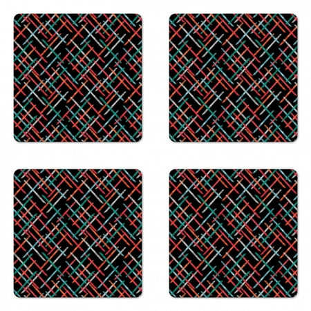 Abstract Coaster Set of 4 Contemporary Style Color Bars with Watercolor Paintbrush Effects on Black Backdrop Square Hardboard Gloss Coasters Standard Size Multicolor by Ambesonne
Abstract Coaster Set of 4 Contemporary Style Color Bars with Watercolor Paintbrush Effects on Black Backdrop Square Hardboard Gloss Coasters Standard Size Multicolor by Ambesonne