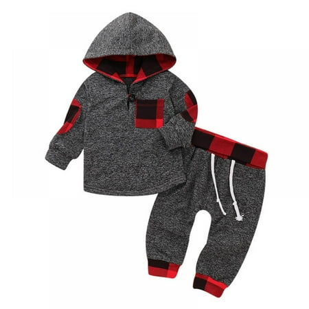 Big Clearance!!Newborn Baby Boys Clothes Long Sleeve Hoodie Sweatshirt Toddler Baby Outfit Plaid Pant Set Infant Clothes for Boys
Big Clearance!!Newborn Baby Boys Clothes Long Sleeve Hoodie Sweatshirt Toddler Baby Outfit Plaid Pant Set Infant Clothes for Boys