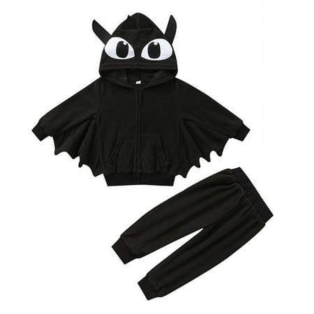 2Pcs Toddler Girls Boys Bat Shaped Outfits Set Kids Halloween Batsuits Clothes Sets 1-6T
2Pcs Toddler Girls Boys Bat Shaped Outfits Set Kids Halloween Batsuits Clothes Sets 1-6T