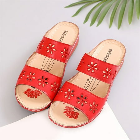 Cathalem Fashion Flat Sandals And Spring Slippers Flower Roman Summer Ladies Style Women s Shower Slippers for Women Non Slip Red 8
Cathalem Fashion Flat Sandals And Spring Slippers Flower Roman Summer Ladies Style Women s Shower Slippers for Women Non Slip Red 8