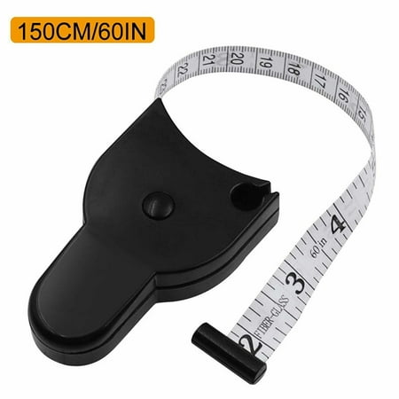 Automatic Telescopic Tape -150cm/60 inch Self-Tightening Body Measuring Ruler Measure with Lock Pin and Push-Button Retract and Easily Measure Chest Waist Arms for Body Measurement Black
Automatic Telescopic Tape -150cm/60 inch Self-Tightening Body Measuring Ruler Measure with Lock Pin and Push-Button Retract and Easily Measure Chest Waist Arms for Body Measurement Black