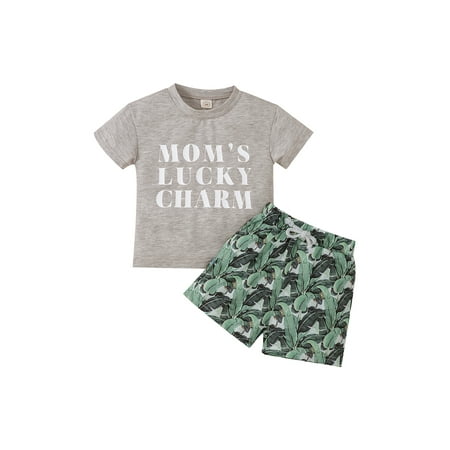 Bagilaanoe Toddler Baby Boys Summer Shorts Sets Letter Print Short Sleeve Crew Neck T-shirt Tops Leaf-print Elastic Waist Shorts
Bagilaanoe Toddler Baby Boys Summer Shorts Sets Letter Print Short Sleeve Crew Neck T-shirt Tops Leaf-print Elastic Waist Shorts