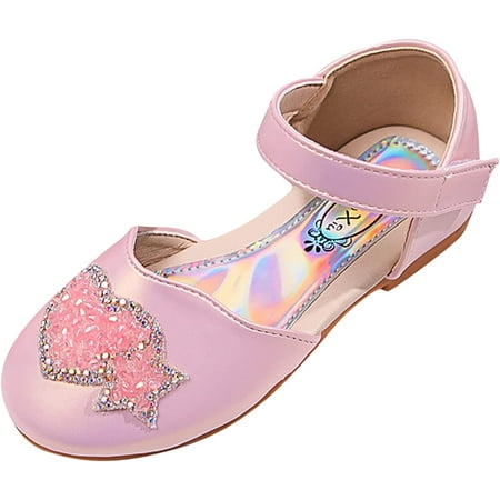Kids Girls Sandals Soft Sole Rhinestone Sandals Hook Loop Rubber Shoes Ankle Strap for Toddler/Little Kid/Big Kid
Kids Girls Sandals Soft Sole Rhinestone Sandals Hook Loop Rubber Shoes Ankle Strap for Toddler/Little Kid/Big Kid