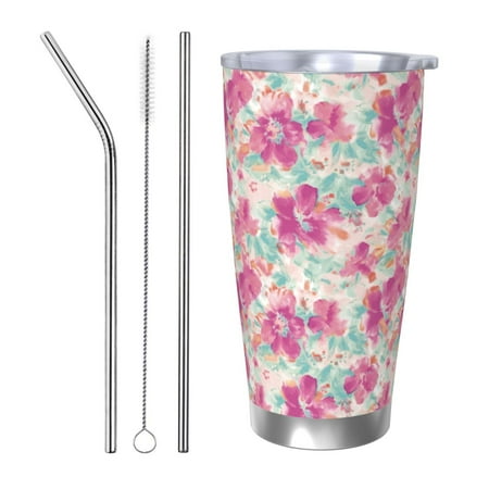 Gaeub Purple Watercolor Flowers Print 20-Ounce Stainless Steel Car Cup Tumblers Cups with Lids and Straw Coffee Cups for Adults Kids Home Car Office School Travel Party-Straw Three-piece Set
Gaeub Purple Watercolor Flowers Print 20-Ounce Stainless Steel Car Cup Tumblers Cups with Lids and Straw Coffee Cups for Adults Kids Home Car Office School Travel Party-Straw Three-piece Set