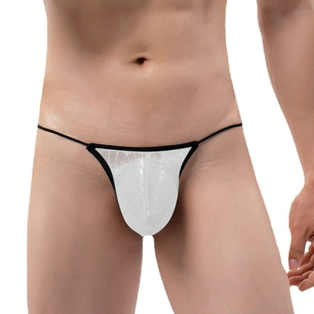 Bessbest New Year Men Solid Color Breathable Low Waist Knitted Lace Thong String Briefs
Bessbest New Year Men Solid Color Breathable Low Waist Knitted Lace Thong String Briefs