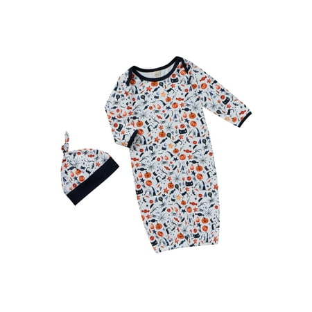 SUNSIOM Newborn Baby Boys Girls Halloween Sleeping Bag Nightgown Pumpkin Printed Gown Long Sleeve Outfit+Knotted Cap
SUNSIOM Newborn Baby Boys Girls Halloween Sleeping Bag Nightgown Pumpkin Printed Gown Long Sleeve Outfit+Knotted Cap