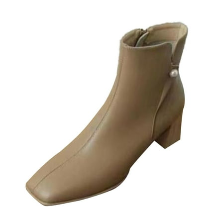 Qufokar Bow Flip Flops for Women Womens Boots Winter Women Ankle Boots Autumn And Winter Fashion Solid Color Comfortable Square Toe Square Heel Zipper
Qufokar Bow Flip Flops for Women Womens Boots Winter Women Ankle Boots Autumn And Winter Fashion Solid Color Comfortable Square Toe Square Heel Zipper