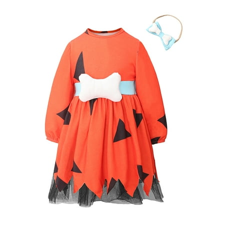 LIhncine Girls Dress Toddler Kids Caveman Girls Dog Bones Historical Cavegirl Long Sleeves Mesh Tulle Dress Hairband Outfits (Orange 18-24 Months)
LIhncine Girls Dress Toddler Kids Caveman Girls Dog Bones Historical Cavegirl Long Sleeves Mesh Tulle Dress Hairband Outfits (Orange 18-24 Months)