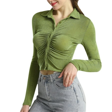 Pianpianzi T Shirt Bras for Women 36a Women s Shirts And Tops Dragon T Shirt for Women Women S Autumn And Winter Solid Color Lapel Single Breasted Long Sleeved Shirt
Pianpianzi T Shirt Bras for Women 36a Women s Shirts And Tops Dragon T Shirt for Women Women S Autumn And Winter Solid Color Lapel Single Breasted Long Sleeved Shirt