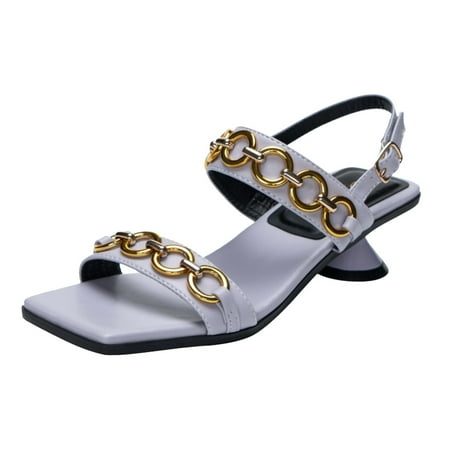 NECHOLOGY Summer Elegant Temperament Chain High Heeled Women Sandals Solid Color Comfortable Heel Toe Ring Sandals for Women Heel Purple 6.50
NECHOLOGY Summer Elegant Temperament Chain High Heeled Women Sandals Solid Color Comfortable Heel Toe Ring Sandals for Women Heel Purple 6.50
