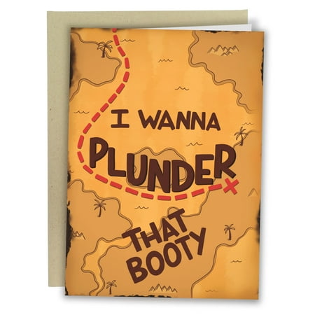 Naughty Card For Boyfriend / Pirate Map Plunder That Booty - Sleazy Greetings
Naughty Card For Boyfriend / Pirate Map Plunder That Booty - Sleazy Greetings