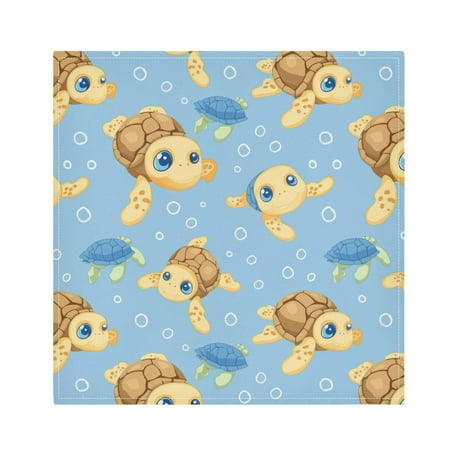 JSTEL Cute Sea Turtle Cartoon Cloth Napkins Set of 4 20x20 Inch Washable and Reusable Napkin for Decoupage Dinner Party Everyday Use
JSTEL Cute Sea Turtle Cartoon Cloth Napkins Set of 4 20x20 Inch Washable and Reusable Napkin for Decoupage Dinner Party Everyday Use