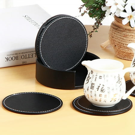 Cherryhome 6Pcs Square Round Faux Leather Heat Insulated Cup Mat Mug Coaster Pad Decor
Cherryhome 6Pcs Square Round Faux Leather Heat Insulated Cup Mat Mug Coaster Pad Decor