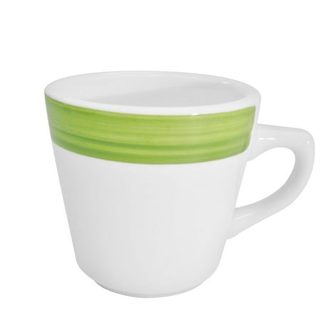 Rainbow Tall Cup Green 7.5 Oz. 3-1/4 Dia. X 3 H Stoneware Green 16 packs