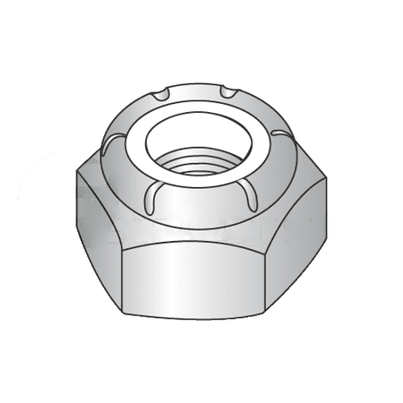 1-8 Heavy Hex / NTU Thin Nylon Insert Locknut / Steel / Zinc (Quantity: 25)