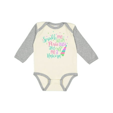 Inktastic Sprinkle Me with Pixie Dust and Call me a Unicorn Funny Gift Baby Boy or Baby Girl Long Sleeve Bodysuit
Inktastic Sprinkle Me with Pixie Dust and Call me a Unicorn Funny Gift Baby Boy or Baby Girl Long Sleeve Bodysuit