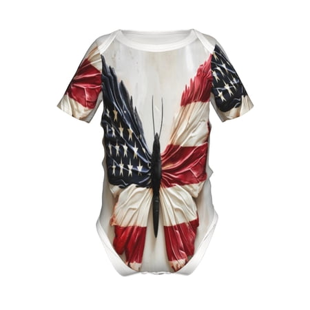 Adobk American Flag Butterfly Wall Print Baby Climbing Clothes Jumpsuit Rompers Classic Rompers Child Short sleeve Bodysuits-2 Years
Adobk American Flag Butterfly Wall Print Baby Climbing Clothes Jumpsuit Rompers Classic Rompers Child Short sleeve Bodysuits-2 Years