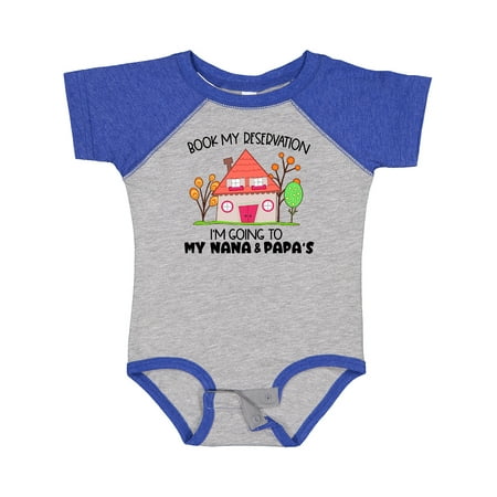 Inktastic Book My Reservation! I m Going to My Nana and Papa s- House Boys or Girls Baby Bodysuit
Inktastic Book My Reservation! I m Going to My Nana and Papa s- House Boys or Girls Baby Bodysuit