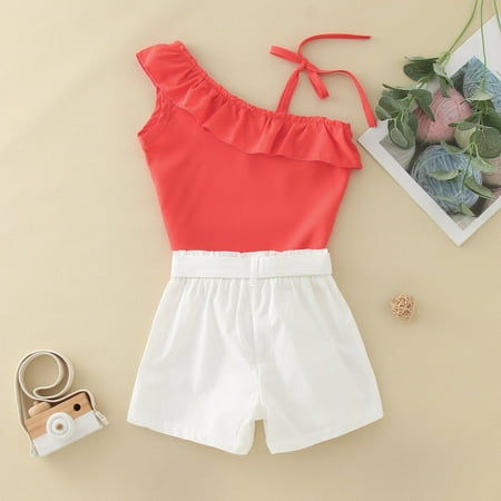 TOWED22 Baby Outfits For Girls 3Pcs Baby Girls Short Sleeve Ruffle Romper Tops Floral/Denim Shorts Pants Headband Outfits Red
TOWED22 Baby Outfits For Girls 3Pcs Baby Girls Short Sleeve Ruffle Romper Tops Floral/Denim Shorts Pants Headband Outfits Red