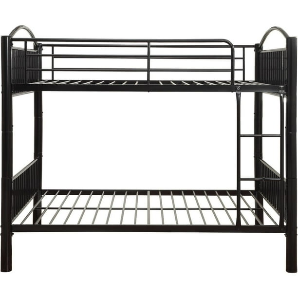 Black Full over Full Bunk Bed