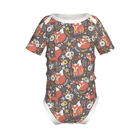 Coaee Foxes for Soft Baby Short-Sleeve Bodysuit Baby Climbing Clothes Baby Girls Boys Bodysuit Romper-9M
Coaee Foxes for Soft Baby Short-Sleeve Bodysuit Baby Climbing Clothes Baby Girls Boys Bodysuit Romper-9M