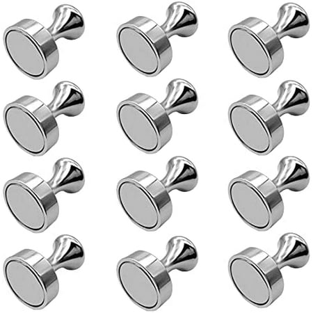 12PCS Metal Magnetic Push Pins Thumb Tacks Magnets for Fridge Whiteboard Magnetic Tacks Use at Kitchen Home Office School Classroom
12PCS Metal Magnetic Push Pins Thumb Tacks Magnets for Fridge Whiteboard Magnetic Tacks Use at Kitchen Home Office School Classroom