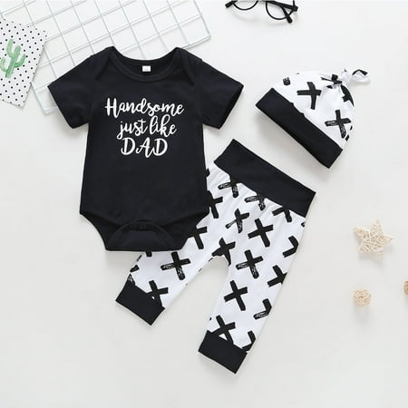 THE WILD Casual Pretty Infant Baby Kids Boys Pants Set Long-slevees Romper+Pants+Hat Outfits Jumpsuits
THE WILD Casual Pretty Infant Baby Kids Boys Pants Set Long-slevees Romper+Pants+Hat Outfits Jumpsuits