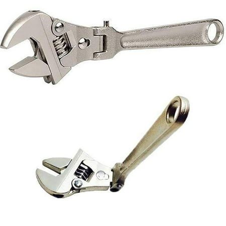 8-Inch Adjustable Wrench 180 Degree Rotating Ratchet Wrench Hand Tool Multi-Tool for Indoor Outdoor Use
8-Inch Adjustable Wrench 180 Degree Rotating Ratchet Wrench Hand Tool Multi-Tool for Indoor Outdoor Use