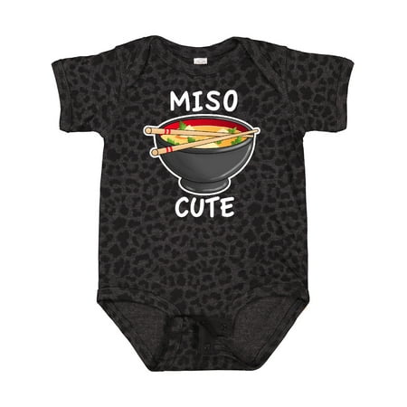 Inktastic Miso Cute with Miso Soup Gift Baby Boy or Baby Girl Bodysuit