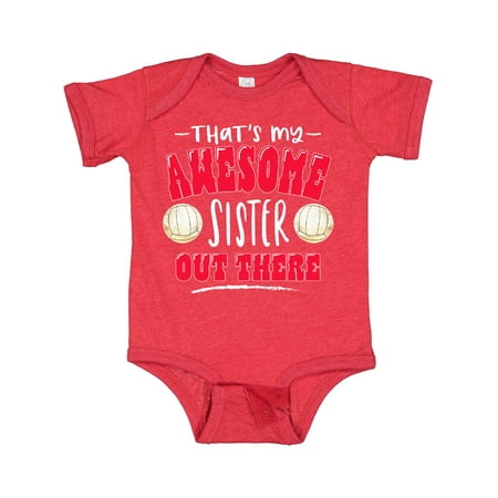 Inktastic That s My Awesome Sister out There with Volleyballs Gift Baby Boy or Baby Girl Bodysuit
Inktastic That s My Awesome Sister out There with Volleyballs Gift Baby Boy or Baby Girl Bodysuit