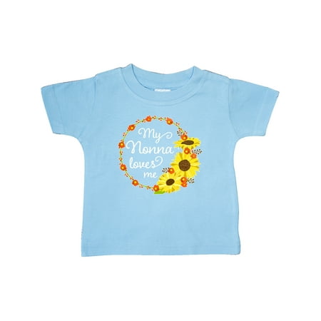 Inktastic My Nonna Loves Me with Sunflower Wreath Gift Baby Boy or Baby Girl T-Shirt
Inktastic My Nonna Loves Me with Sunflower Wreath Gift Baby Boy or Baby Girl T-Shirt