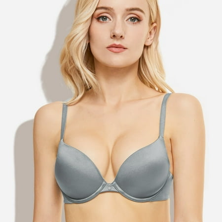 Women‘s Push Up Everyday Basic Comfort Lightly Padded Underwire Plunge T-Shirt Bra Lift Up
Women‘s Push Up Everyday Basic Comfort Lightly Padded Underwire Plunge T-Shirt Bra Lift Up
