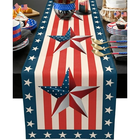 July Table Runner 13 X 72 Inches Patriotic Memorial Independence Day Decoration Linen Table Runners
July Table Runner 13 X 72 Inches Patriotic Memorial Independence Day Decoration Linen Table Runners