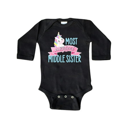 Inktastic Most Magical Middle Sister- cute unicorn Gift Baby Girl Long Sleeve Bodysuit
Inktastic Most Magical Middle Sister- cute unicorn Gift Baby Girl Long Sleeve Bodysuit