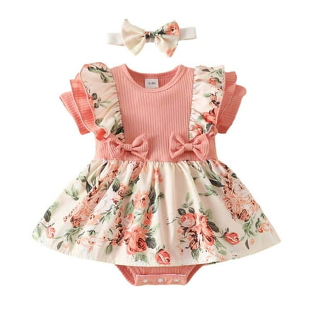 JSGEK Cute Kids Shirts Sets Casual Loose Soft Comfy Flower Printing Ruffle Romper Dress Short Sleeve Round-Neck Blouses Summer Fashion Outfits for Girls Pink 6-9 Months
JSGEK Cute Kids Shirts Sets Casual Loose Soft Comfy Flower Printing Ruffle Romper Dress Short Sleeve Round-Neck Blouses Summer Fashion Outfits for Girls Pink 6-9 Months