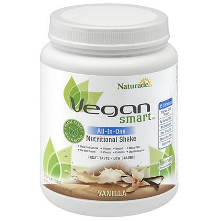 Naturade Vegan Smart All-in-One Vanilla Nutritional Shake Dietary Supplement, 22.8 oz